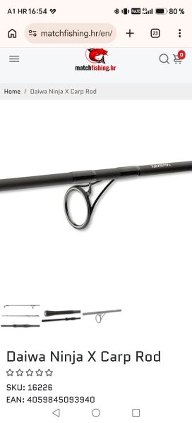 Daiwa ninja 13 ft 3.5 lb 4-dijelni štap