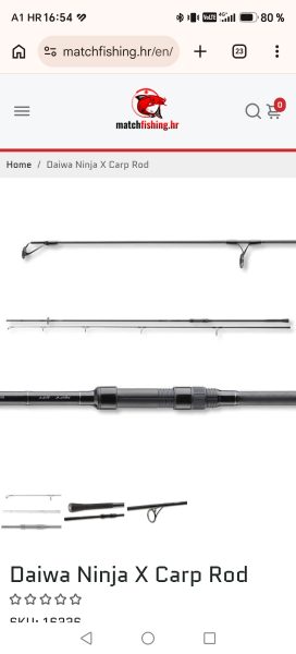 Daiwa ninja 13 ft 3.5 lb 4-dijelni štap