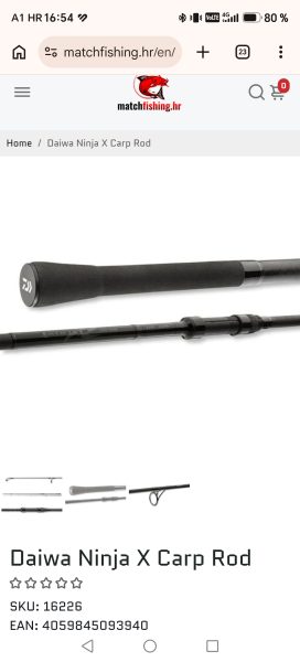 Daiwa ninja 13 ft 3.5 lb 4-dijelni štap